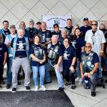A group shot of NY IV members who volunteered to support the "Ride for Maz" and its primary sponsor, Roc On Harley-Davidson of Henrietta, NY. We were joined by fellow Blue Knights from the NY 5 and NY 22 chapters.