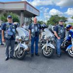 Three NY IV standouts and all former motor officers with the Rochester PD, from left to right: Efrain Gonzalez, John Strong and Kevin Durawa.
